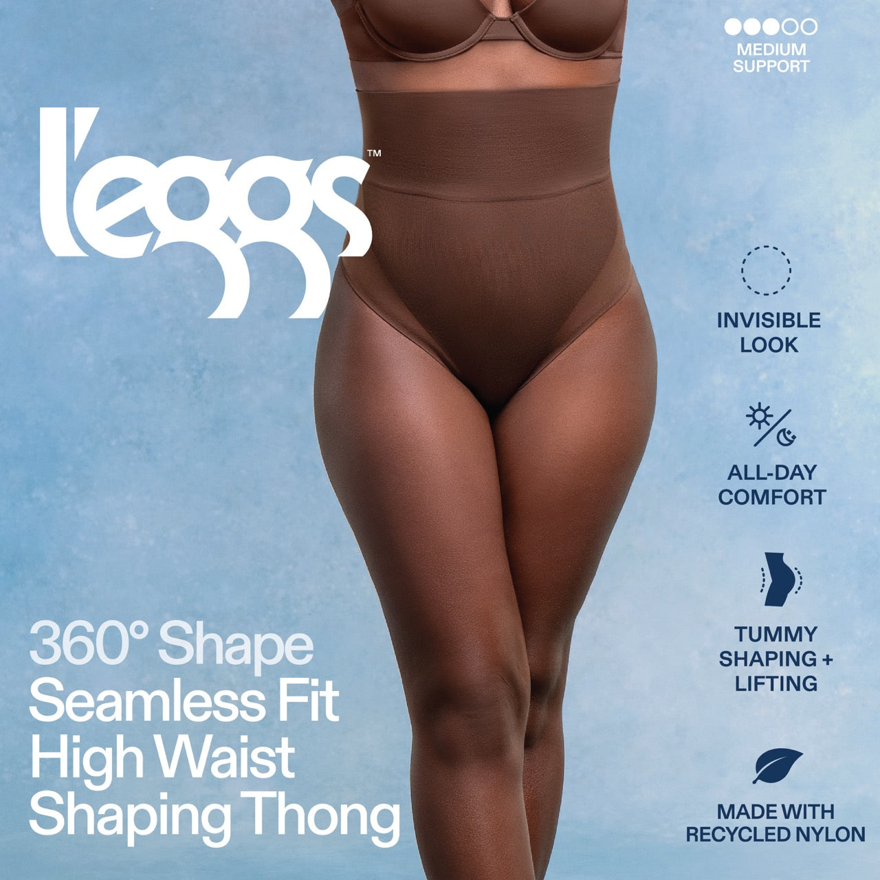 L'eggs- 360 Shape Seamless Fit - High Waist Thong